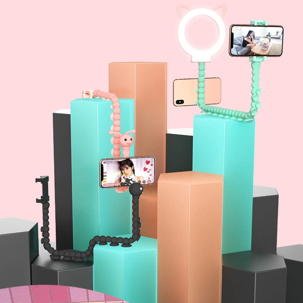 Горячий гибкий ленивый милый червь стенд держатель многофункциональный