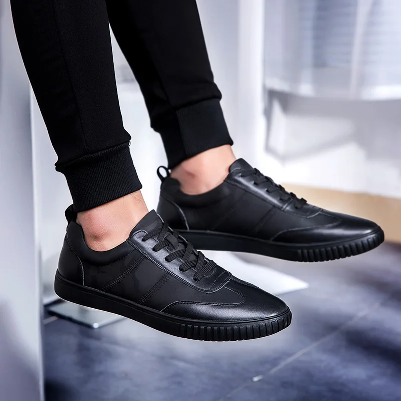 Туфли мужские прогулочные из натуральной кожи удобная повседневная обувь