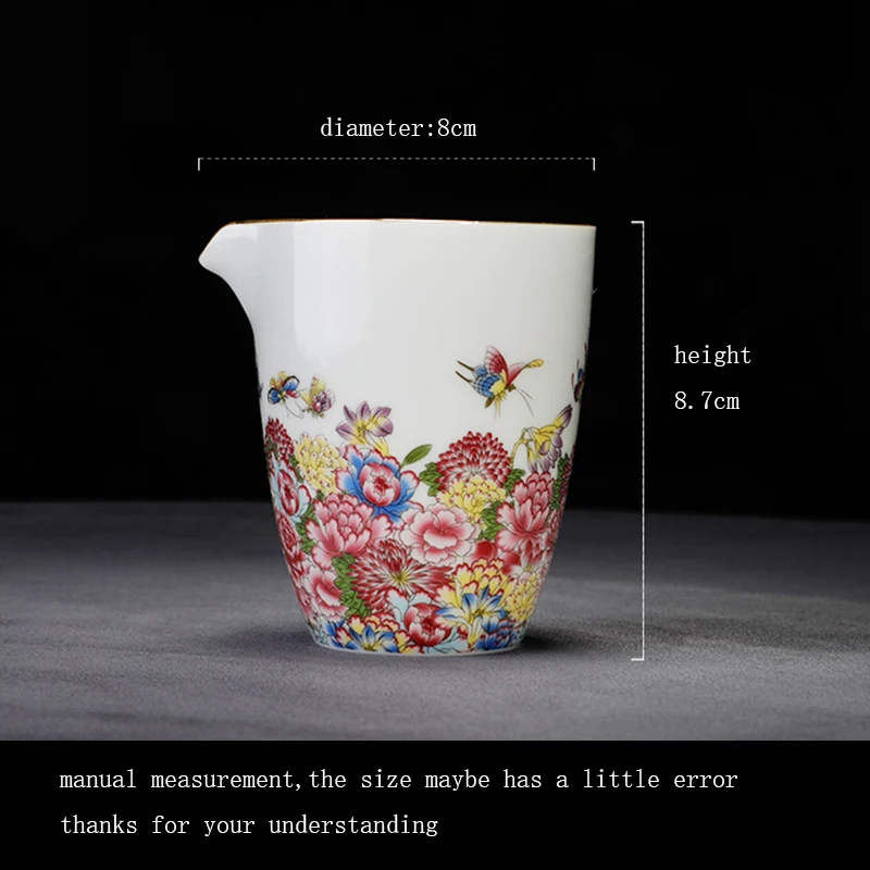 Креативная ручная работа фарфоровая ярмарка роспись эмалированный узор Cha Hai