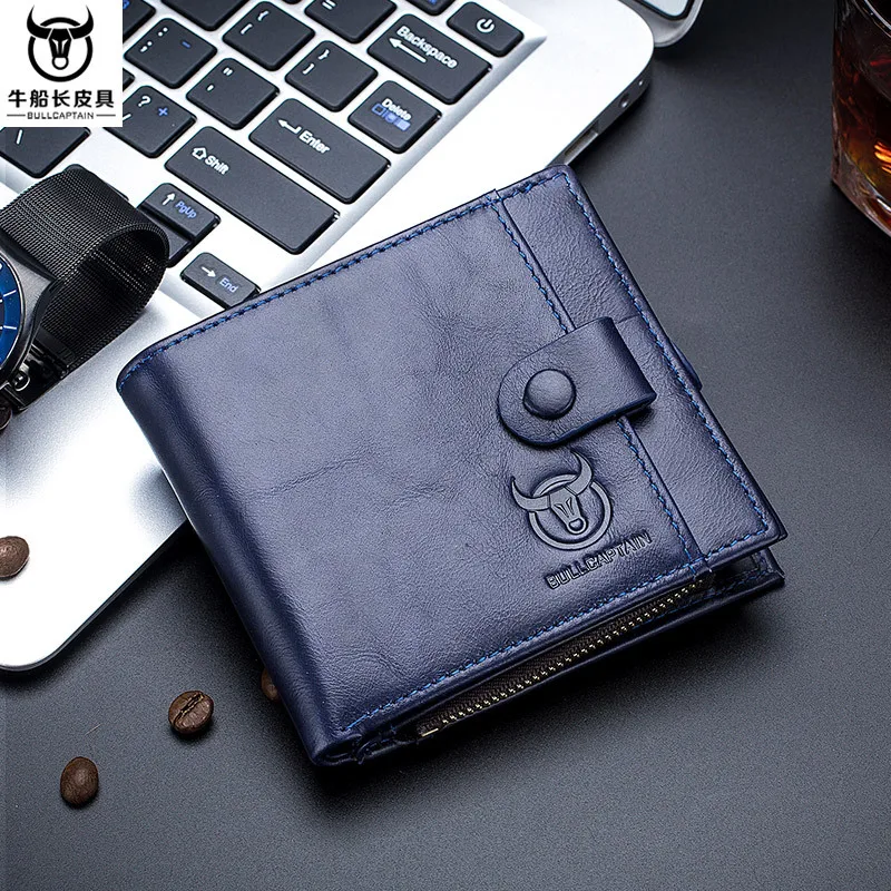 Кошелек BULL CAPTAIN из натуральной кожи с rfid меткой держатель для карт мужская сумка