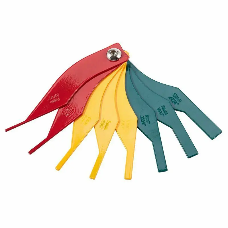 

Universal Car Brake Pads Scale Brake Pads Thickness of the brake Gauge 8 in 1 iron Brake Pads Thickness Gauge