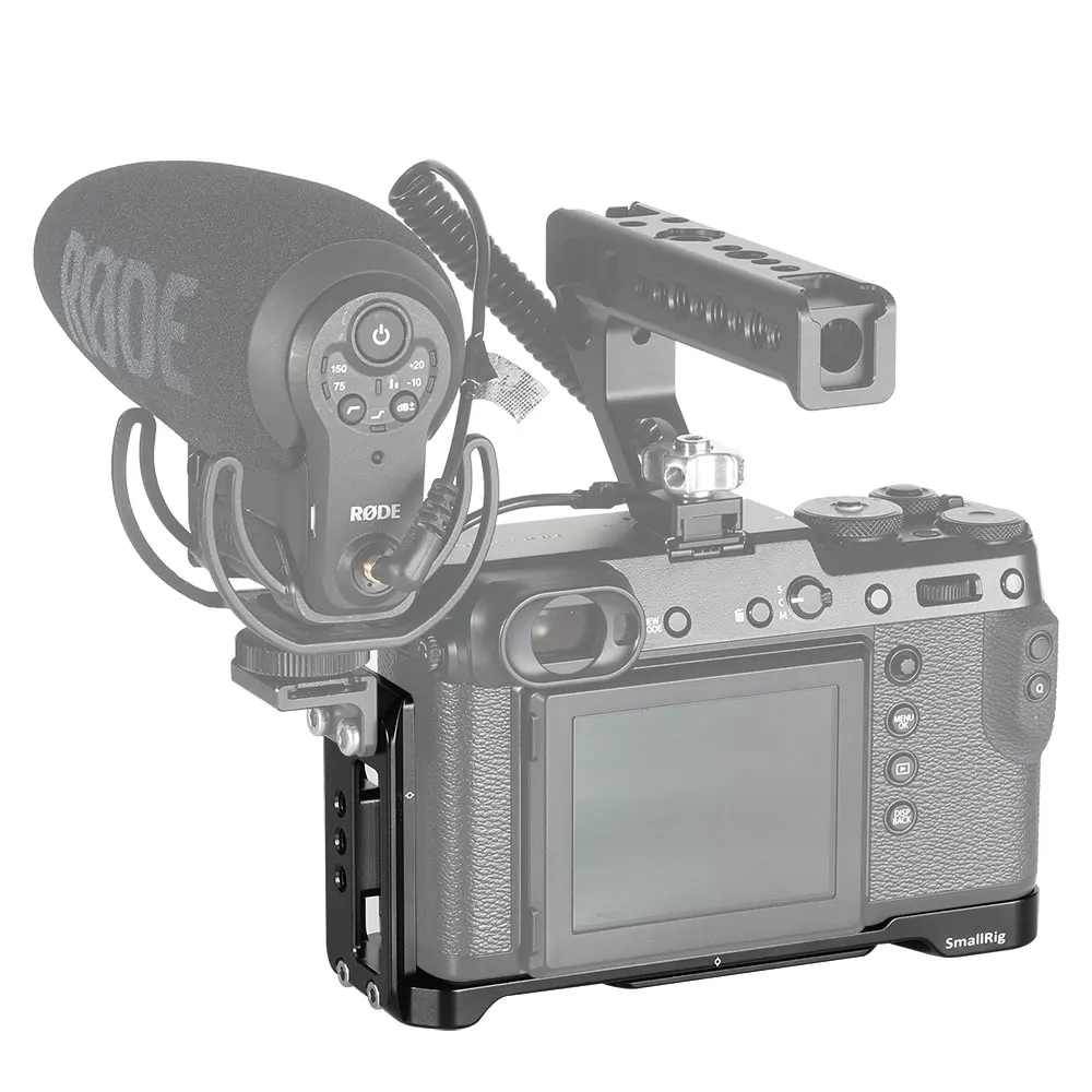 SmallRig l-кронштейн пластина с деревянной ручкой для FUJIFILM GFX 50R Arca-Swiss стандартная Монтажная пластина L-2339