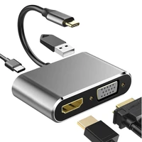 type c to hdmi 4k vga usb c 3 0 hub adapter compatible audio video converter for macbook pro samsung huawei