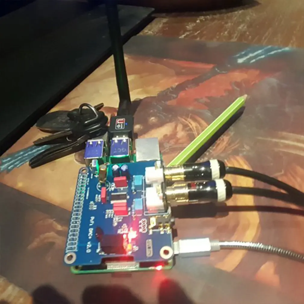 PIFI Digi DAC + HIFI аудио модуль звуковой карты I2S интерфейс для Raspberry Pi 3 2 Model B цифровая