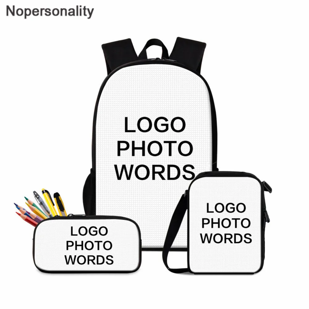 

Customize Your Image Backpack for Teen Boys Girls Cool Cartoon Kids School Bagpack Primary Student Children Bookbags Mochila