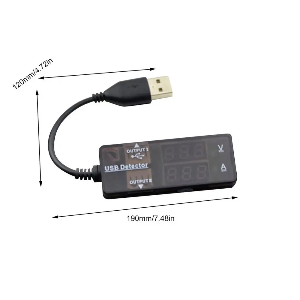 

Dual USB Computer Current And Voltage Tester Mobile Phone Current Tester Mobile Power Charger Voltage Tester USB Tester