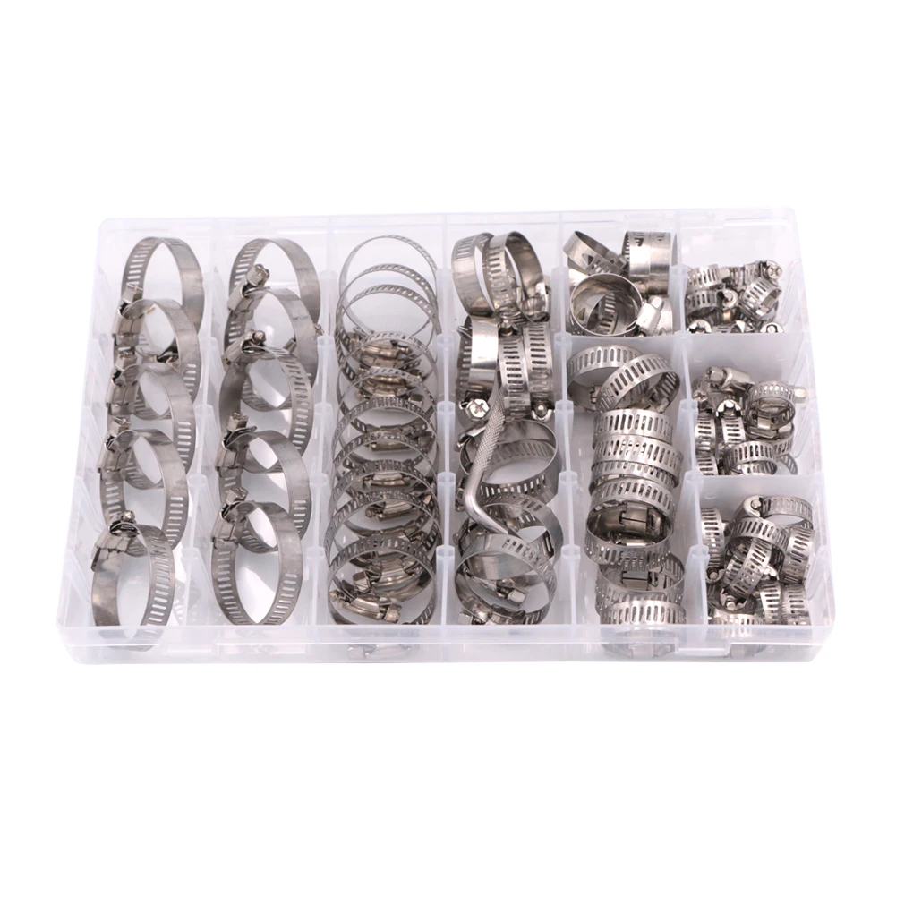 100 шт. хомут из нержавеющей стали комбинация Регулируемая Шестерня классификация
