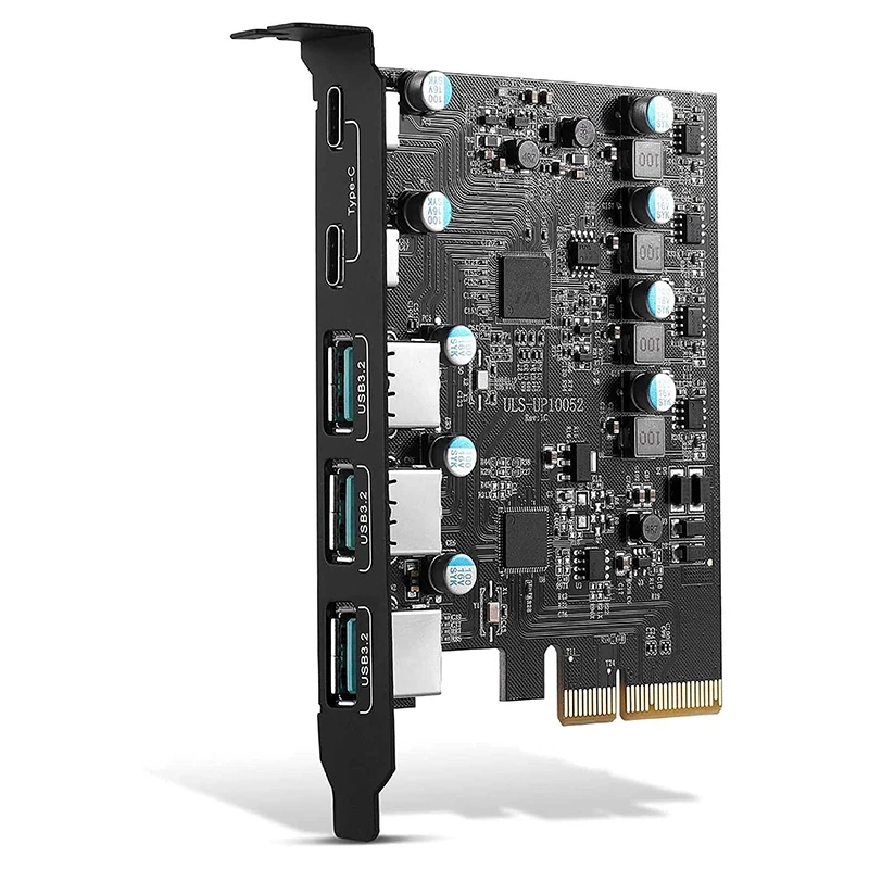

Переходник PCIe на USB 3,2 Gen 2 с 5 портами, 20 Гбит/с