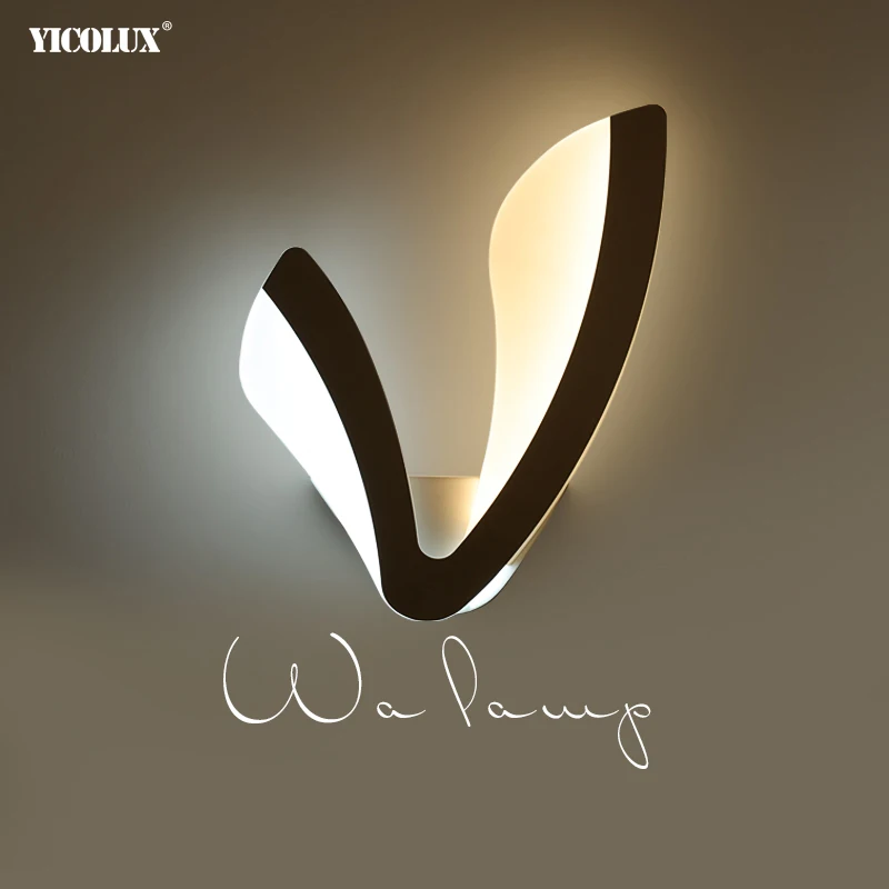 Светодиодный ная настенная лампа для ванной спальни настенное бра белая