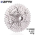 ZTTO MTB 11-скоростная кассета 9-42T XD, легкая Серебристая кассета 9-42, совместимая с 11 скоростями GX M7000 M6000 k7