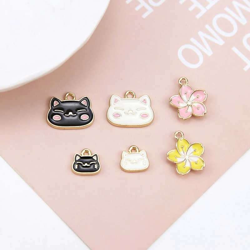 10 шт. японские серьги Kawaii детские для девочек милые модные с кулоном мультяшный