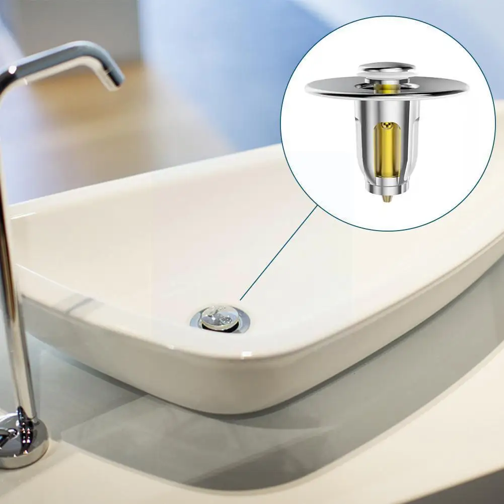 

Kitchen Steel Up Bounce Core Basin Drain Filter Hair Accessories Catcher Deodorant Bathroom Tool Bath Stopper