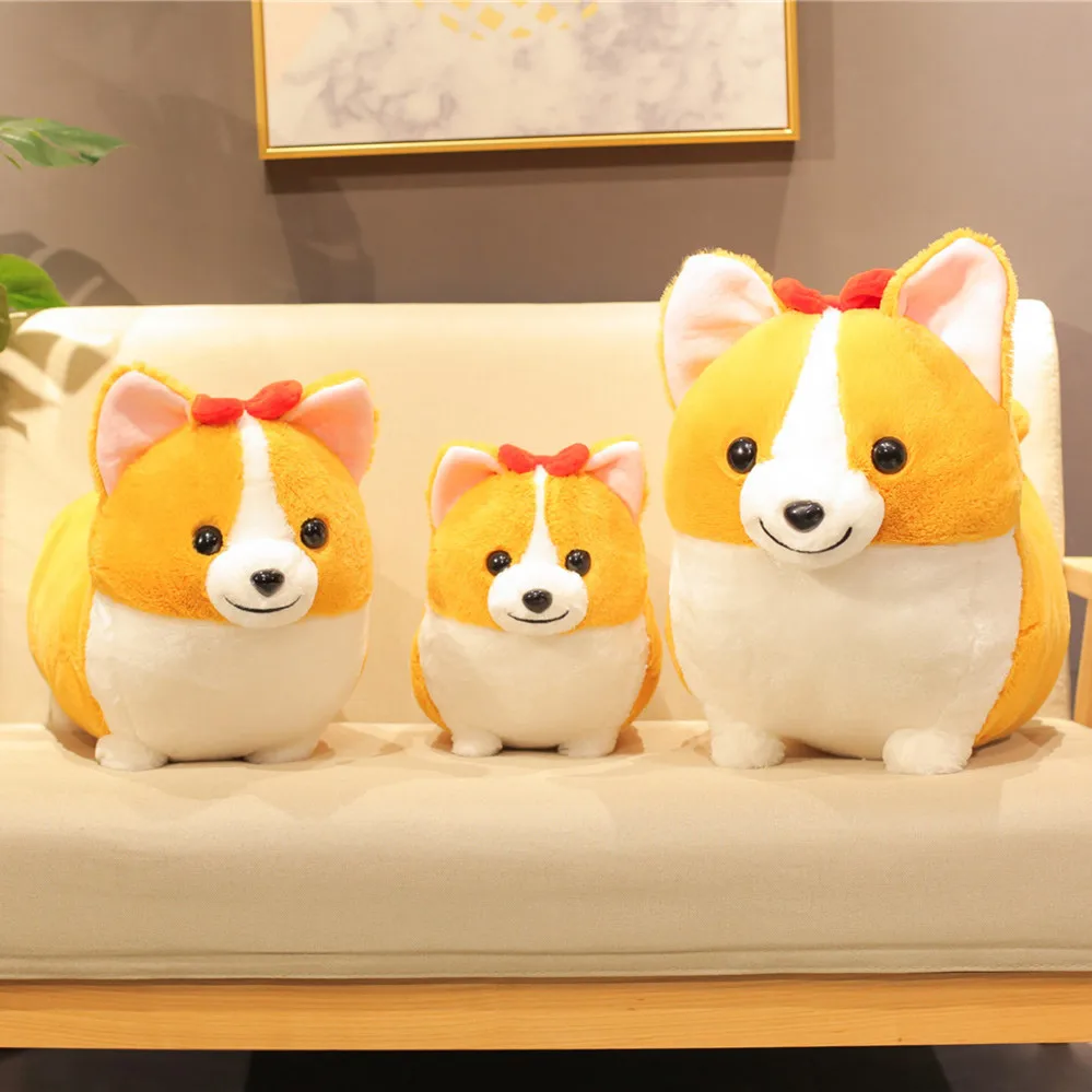 

1pc 38-60CM Kawaii Corgi Dog Plush Toy Cute Cartoon Animal Chai Dog Pillow Stuffed Dolls FOR Children Girls Valentine's Gifts