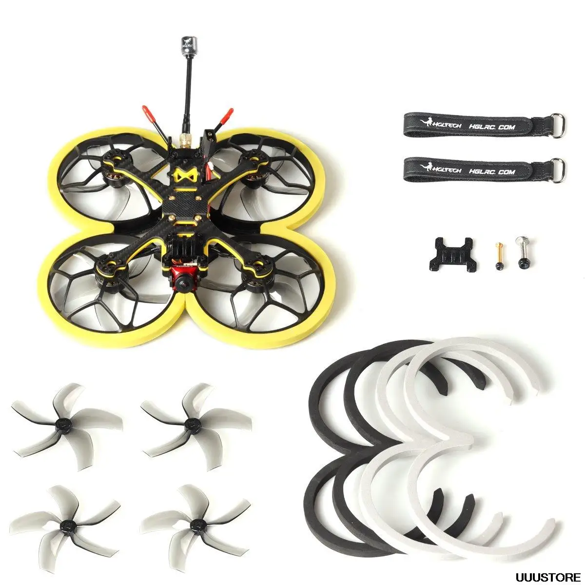 HGLRC Veyron35 CR толкатель 3 5 дюймов FPV Cinewhoop Дрон F722 Mini FC 45A ESC 8 ГГц VTX Ratel 2 2105 KV3600 4S KV2800 6S