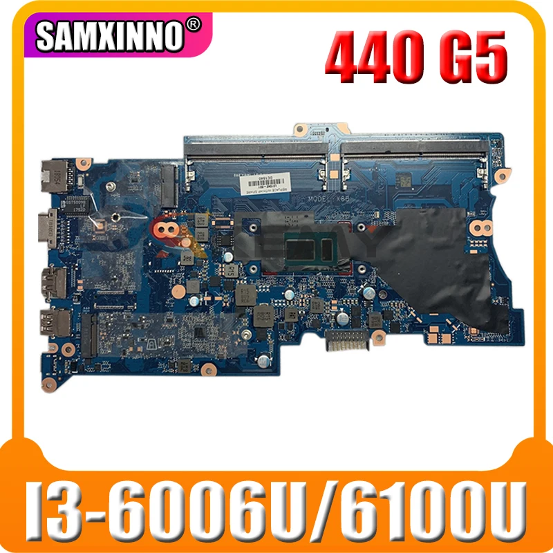 

For HP ProBook 430 G5 440 G5 Laptop Motherboard L01036-001 L01036-601 DA0X8BMB6F0 With I3-6006U/6100U 100% Fully Tested