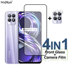Full Cover Tempered Glass For Realme 8i Screen Protector Shockproof HD Protective Camera Lens Film On For Realme 8i 8S 5G 8 Pro