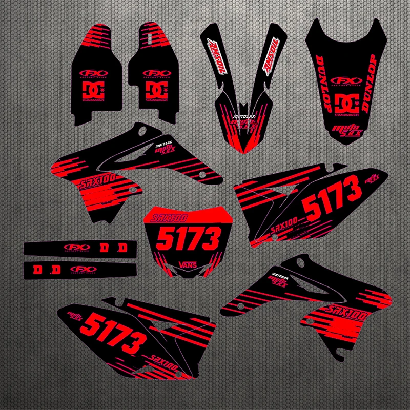 Мотоциклетные наклейки пользовательский полный инструмент графический фон