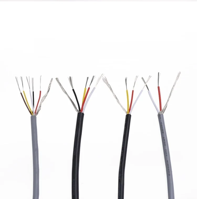 UL2547 Signal Shielded Cable 26AWG PVC Insulated 2 3 4 Core Amplifier Channel Audio Copper Wire Cord Headphone DIY Control Line |