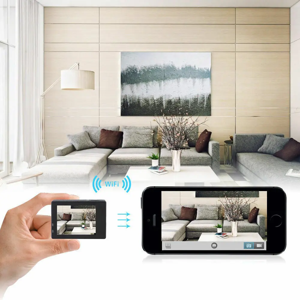 Экшн-камера 4K с двойным экраном Ultra HD 16 Мп Спортивная видеокамера камера 4k + пульт