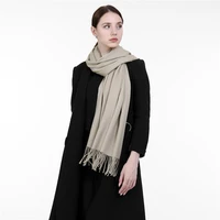 2021 new arrivals la ceida winter women scarf fashion solid soft cashmere scarves for lady pashmina