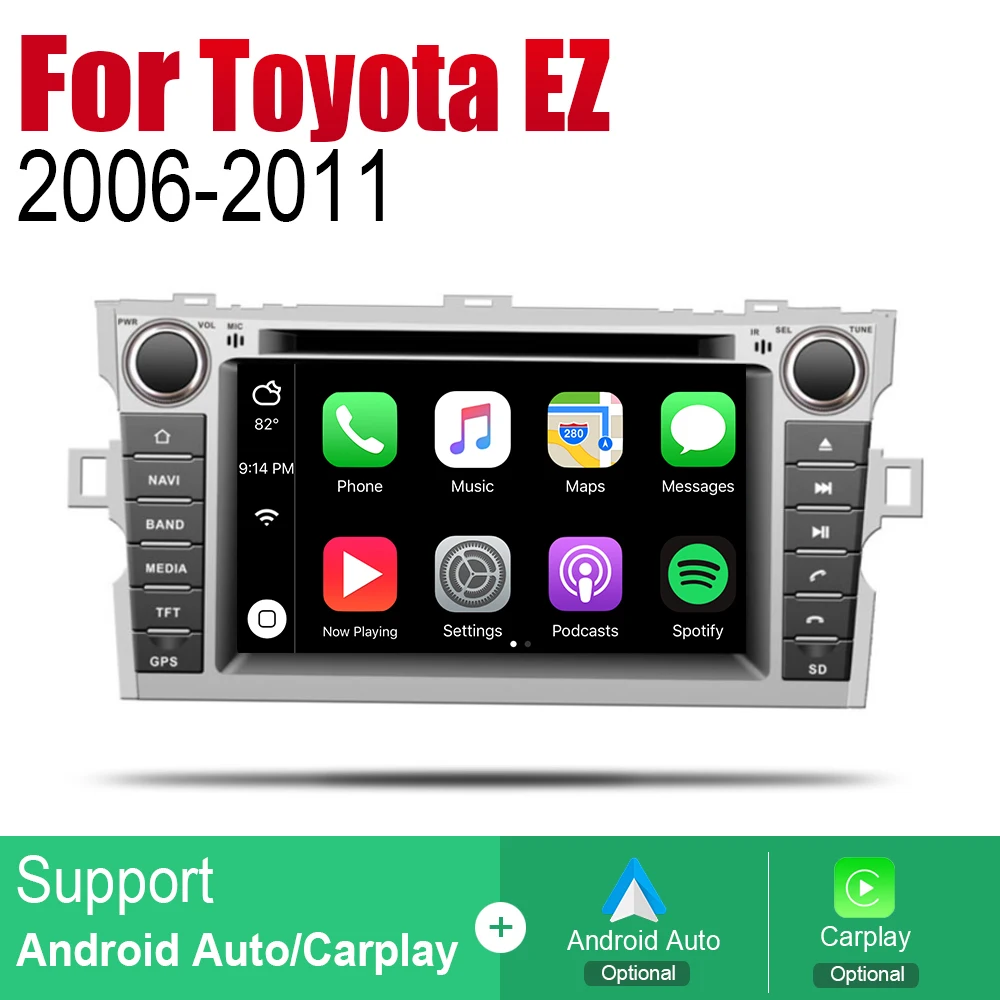 Автомобильный радиоприемник на Android стерео GPS навигация для Toyota EZ 2006 2007 2008 2009 2010 2011