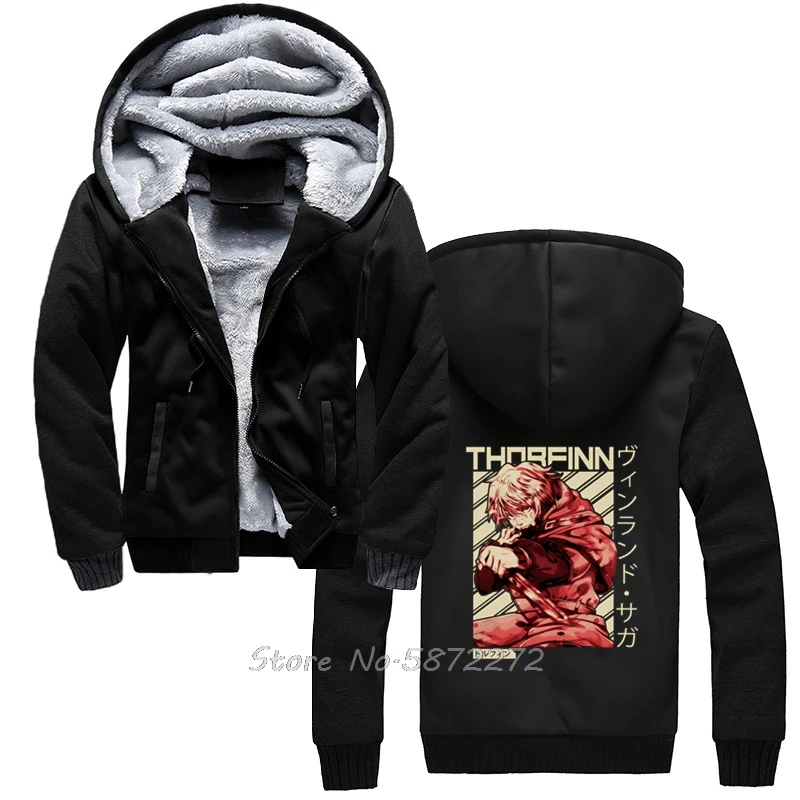 Толстовка мужская зимняя утепленная с капюшоном в стиле викингов Отаку | Мужская