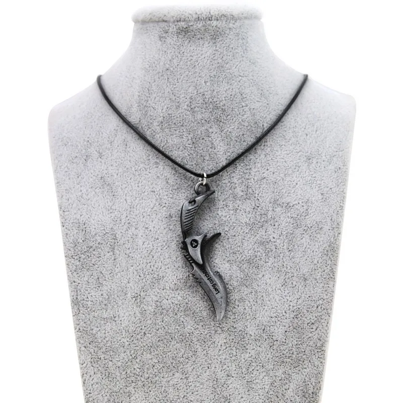 Мужское Ожерелье Подвеска Counter Strike сабля Винтажное колье-чокер из золотой кожи с