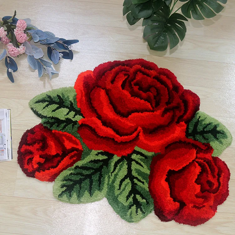 new arrival rose mat door mat bathtub rug bathtub catpet slip resistent mat for bathroom free global shipping