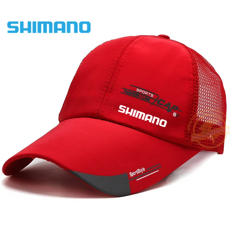 

SHIMANO Cap Sports Casual Hat Male Summer Sunscreen Baseball Cap Autumn Outdoor Fishing Hat Breathable Thin Mesh Fishing Cap