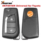 Универсальный дистанционный ключ 5 шт.лот XHORSE XKTO01EN для Toyota, 2 кнопки для VVDI Key Tool и VVDI2 (английская версия)