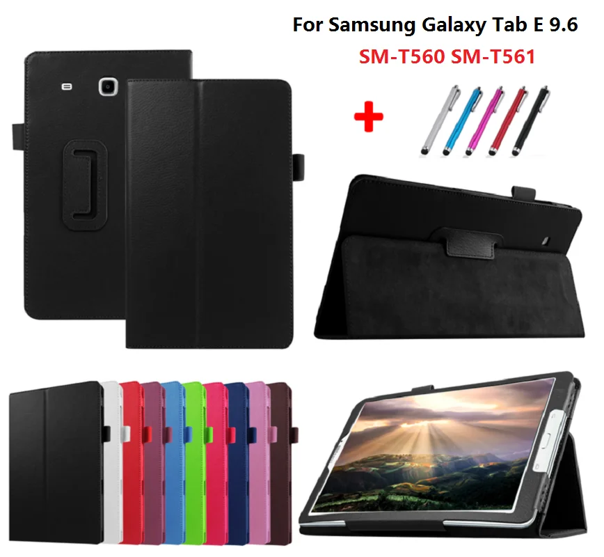 Чехол для планшета Samsung Galaxy Tab E 9 6 дюйма флип-подставка E9.6 T560 T561 SM-T561 умный чехол с