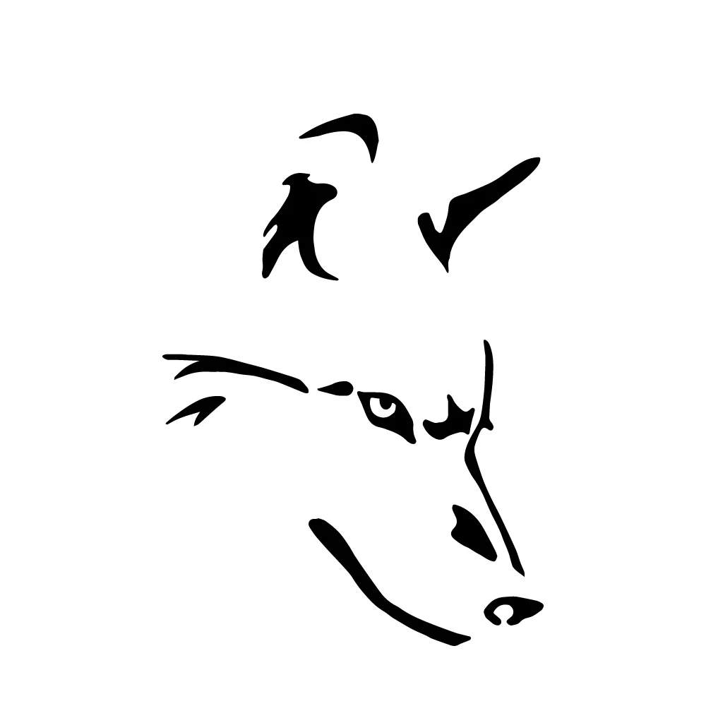 

Fuzhen Boutique Decals Exterior Accessories Art Design Wolf Stickers Car Door Handle Car Styling Stickers and Car Body Decal