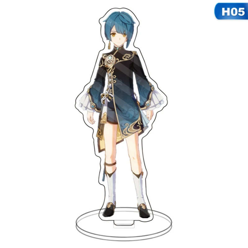 

15cm Game Anime Genshin Impact Acrylic Action Figures Desk Stand Double-side Printed Comic Exhibition Decor Ornaments