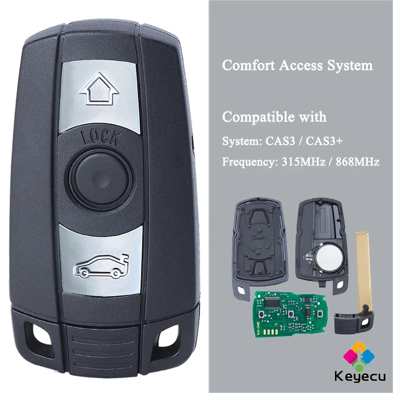 KEYECU система комфортного доступа дистанционный ключ для автомобиля 3 кнопки 315 МГц