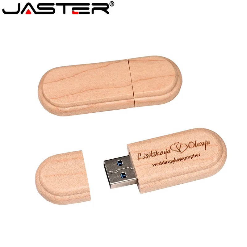 USB флеш накопитель JASTER (бесплатный логотип на заказ) с лазерной гравировкой и