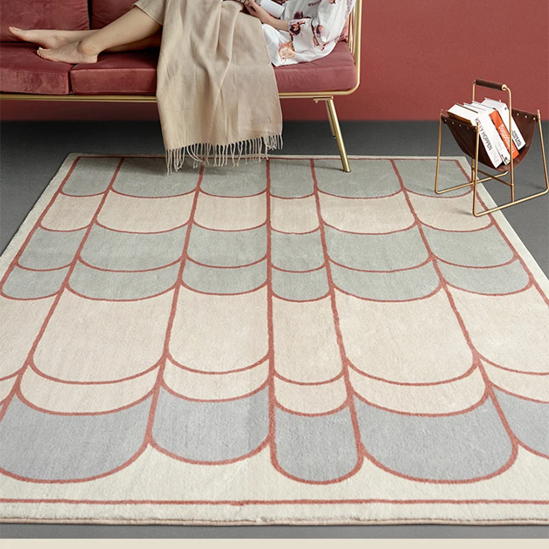 Толстый бархатный ковер и коврики из овечьей шерсти для гостиной спальни