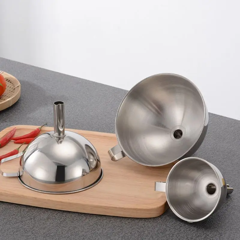 Нержавеющая сталь Воронка Кухня Масло жидкое для консервирования фильтр