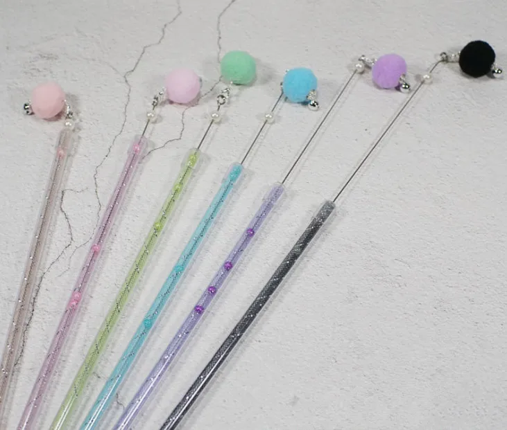 Usd1.3/pc игрушки для кошек и котят удочка палочки выдвижные с шариком из пенопласта