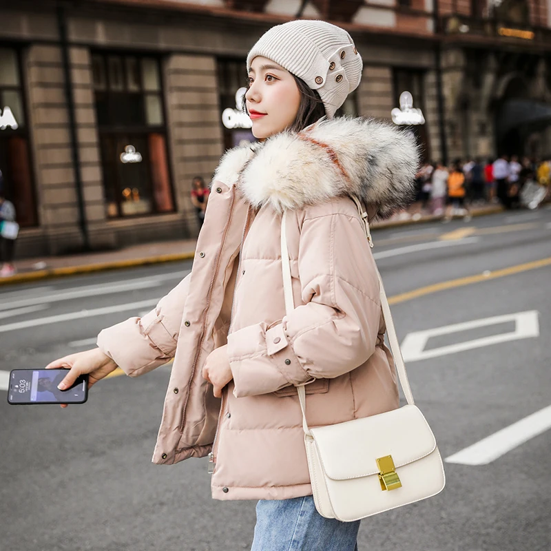SWREDMI новый тонкий мех с капюшоном теплая зимняя куртка для женщин осень зима
