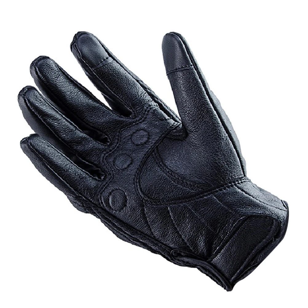 Зимние перчатки из натуральной кожи для сенсорных экранов теплые Утепленные