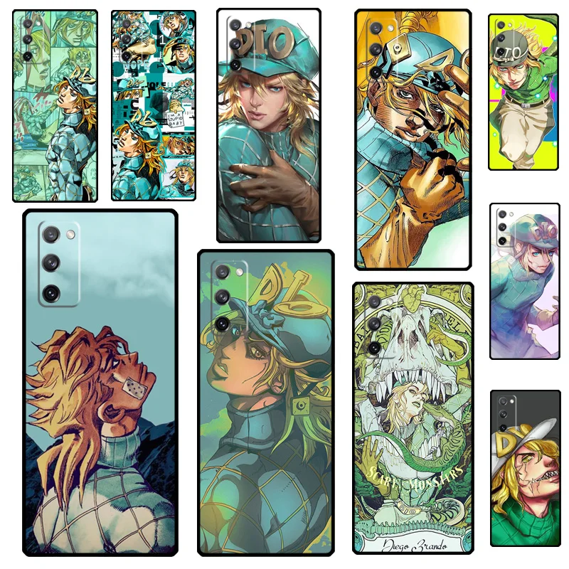 Diego Brando Steel Ball Run Fundas For Samsung S22 Ultra S8 S9 S10 Plus Note 10 Note 20 Ultra S20 S21 FE Phone Case