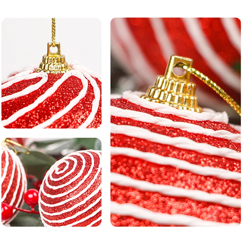 3 шт./компл. Рождественские шары рождественские елочные подвесные пенопластовые