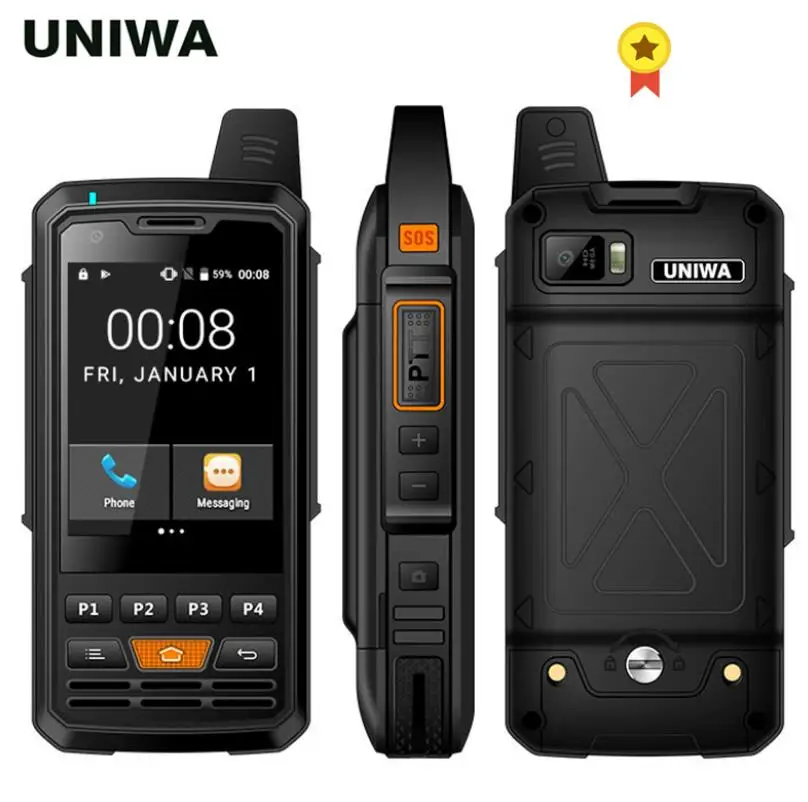 PTT Walkie Talkie 2.8 inch Touch Screen 4000mAh 4G LTE Android Smartphone Quad Core 4G phone Walkie-talkie Poc Handheld Intercom