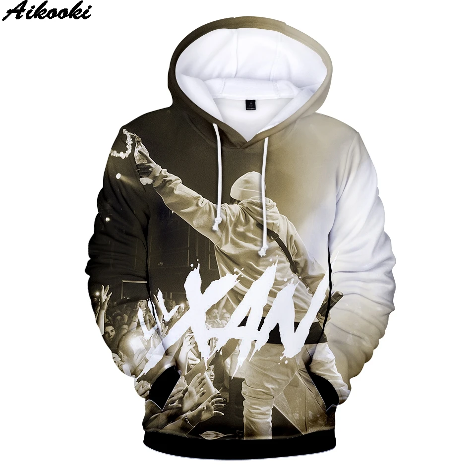 New Lil Xan Xanarchy 3D Hoodies Men/Women Fashion Casual Harajuku Anime Hoodie Cartoon Print Sweatshirt Tops | Мужская одежда
