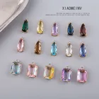 2 шт. Классические Медные Серьги с инкрустацией кристаллами элегантные квадратные серьги для женщин ожерелье браслет Diy ювелирные аксессуары