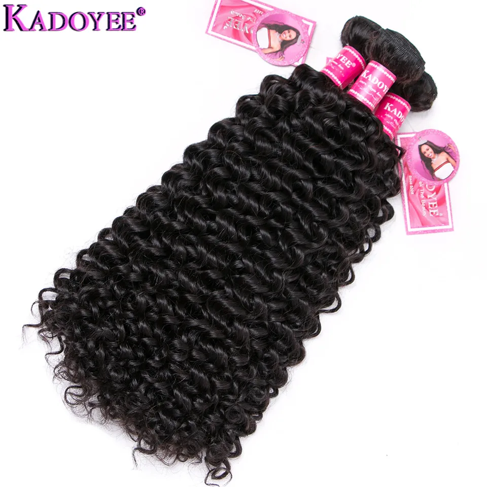 

Curly Human Hair Bundles and Closure 4 pcs/lot Brazilian Remy Hair Weave 3Bundles With 4x4 Closure 8-26" Middle Ratio For Women