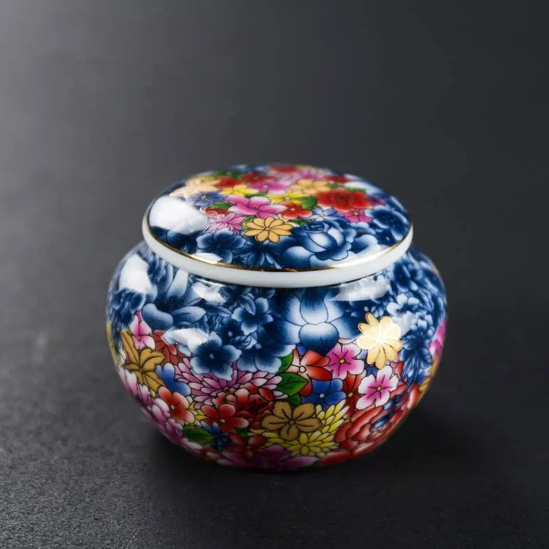 Мини Синяя Керамическая урна маленькие урны для кремации похоронные домашних