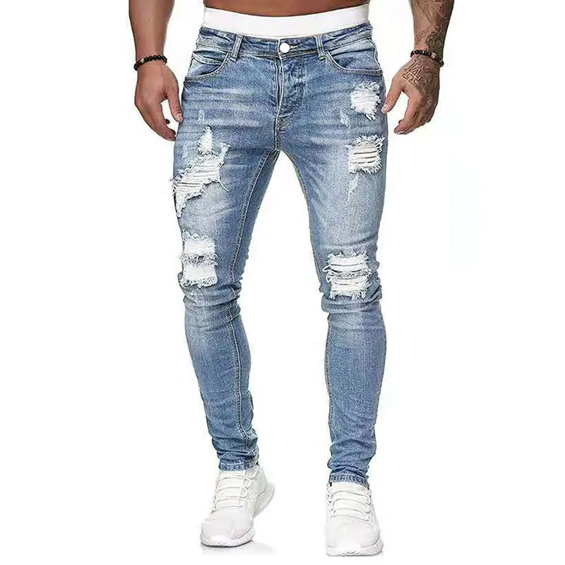 

2021 Spring and Fall Fashion Trend Men's Jeans, Retro Casual Comfortable Stretch Fashion Jeans NZKB07