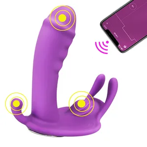 Wear APP Butterfly Vibrator Sex Toys for Couple Orgasm Masturbator Bluetooth Wireless Remote Dildo Vibrators for Women Panties