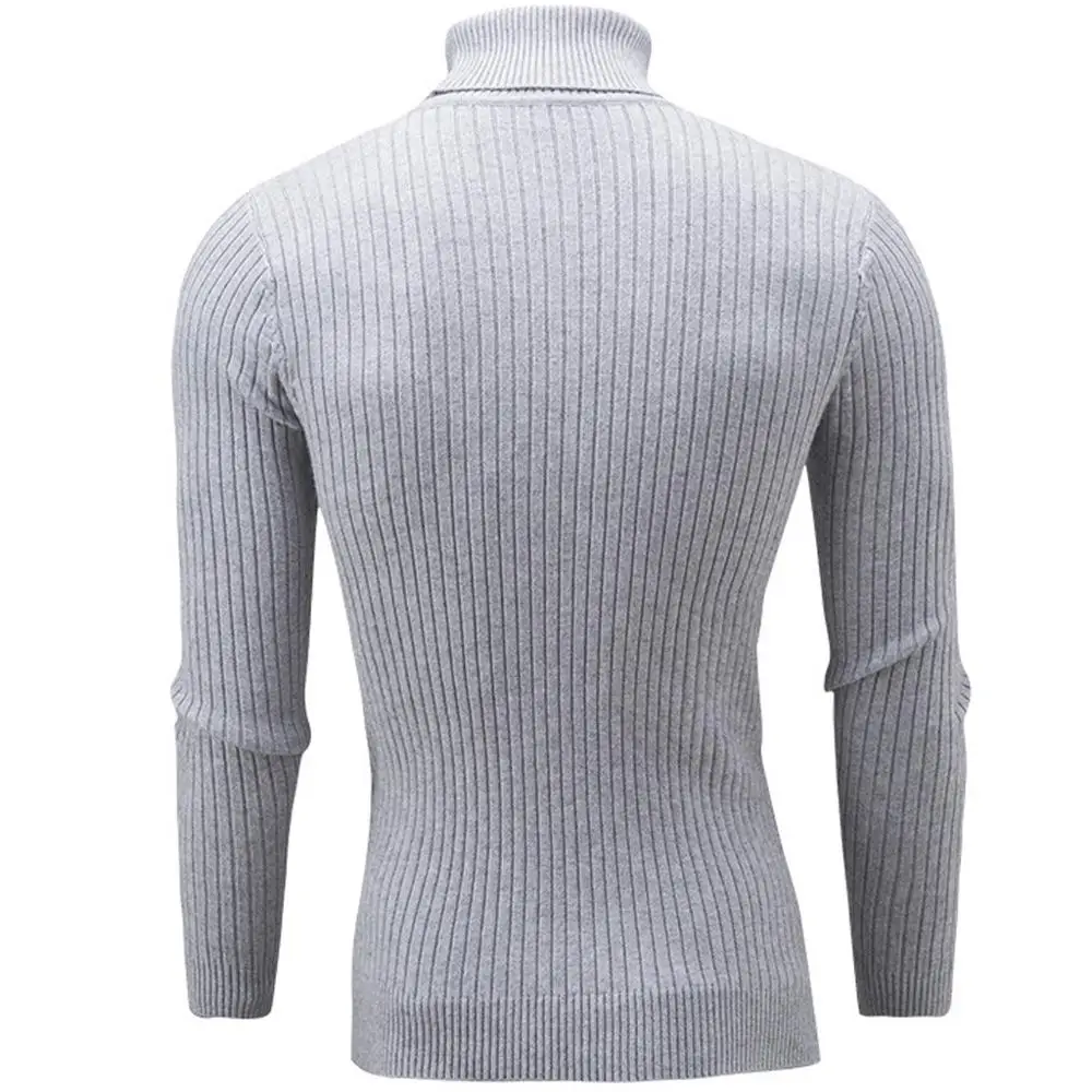 Pull Homme 2019 зимний теплый хлопковый пуловер с длинными рукавами и высоким